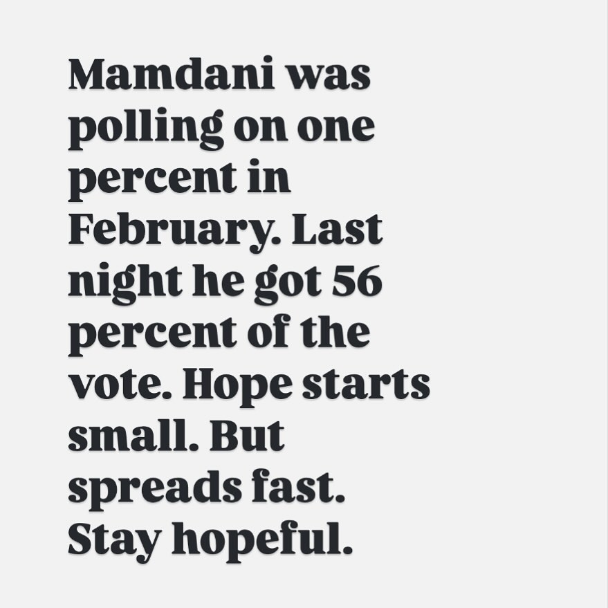 Hope is stronger than hate.