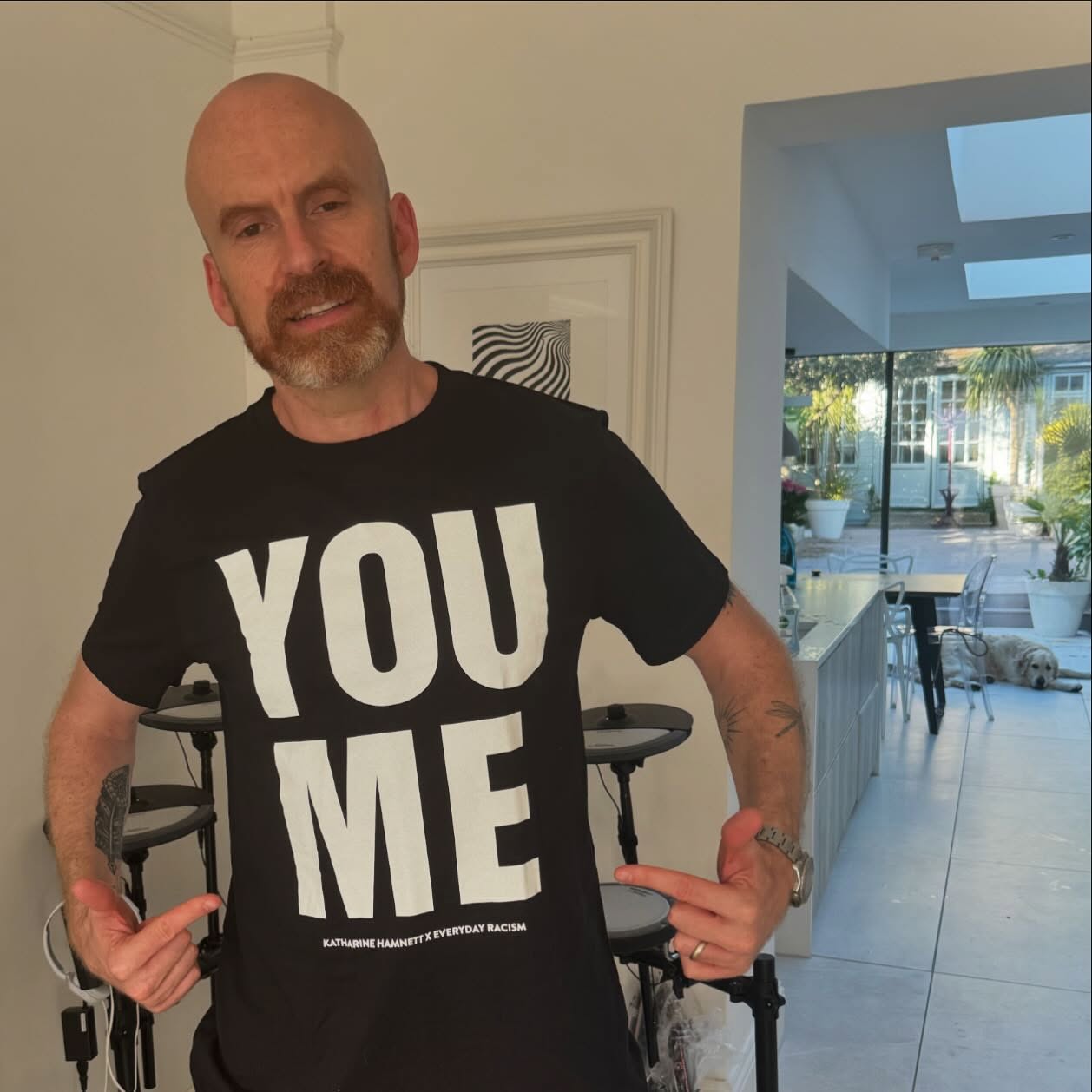 Thanks for the Tshirt @everydayracism_ . Great message. You, me, together is the only way to beat the rampant rise of racism and the far right.