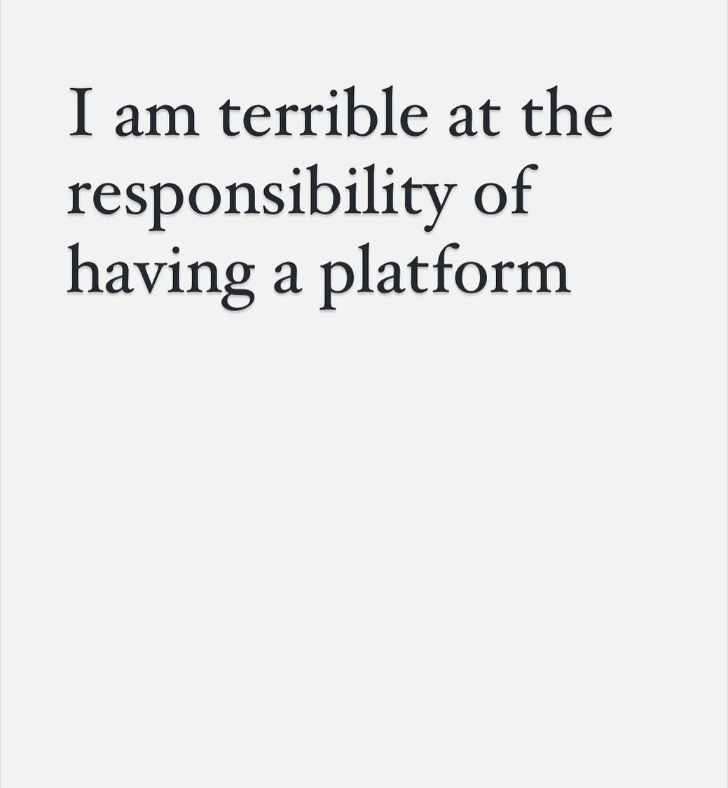 I try and make my social media feel real so when I am worrying obsessively about a book coming out you will get a lot of book spam and when I am happy and enjoying life you will get photos and when I am fixating on the injustices of the world you will get a lot of that but the trouble is when I am ranting about the world I will JUST get people who want me to rant about the world for ever and ever or if I am being happy people will want happy posts for ever and ever and if they follow to keep up with my books then be warned halfway through a book tour I will never want to be an author again and what this eternal stream of consciousness sentence is trying to tell you is that I have discovered freedom only by debranding and knowing whatever you followed me for I will disappoint you