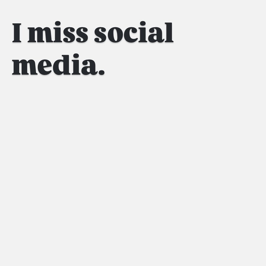 Because whatever this is, it doesn’t feel social.

I want to come online and meaningfully follow and engage with people I like. I can still do that to a degree but it is becoming harder.

Instead I get bombarded with video content from people I don’t follow at all. Just stuff designed to distract you in the moment and I try my best never to click on it because I know if I do I am telling the algorithm to give me more of it but it is an ADHD nightmare. And even if I don’t click on it I get more of it.

I genuinely feel people want more than meaningless diminishing dopamine spikes. They want togetherness and connection. That was the promise of MySpace and Early Facebook and Primeval Instagram and now we have whatever bastardised atomised TikTokised externalised ADHD nightmare this is.

Meta doesn’t want us together. It doesn’t want us essentially unionised.  Mark Zuckerberg and other tech bros have said they want social media to move away from the town square model. Of course they do. Because town squares were where revolutions used to happen. Town squares were where rogue kings lost their heads.

Capitalism is anti community. Even online ones it seems.

Bring back that feeling of a community of familiar strangers. And not just forever skimming and never diving.