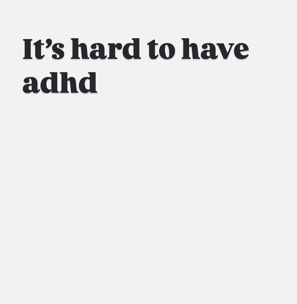 Seen a lot of posts recently about it being a superpower or a kind of joke but I find it predominantly hard. As someone diagnosed with autism and  adhd I have to say it is the adhd side that screws up my day most. It is the side that pushed me to chase thrills like shoplifting and alcohol and cocaine. It is the side that for ever does things because they are interesting rather than important. It is even the side of me that had to stop taking medication for actual adhd because I got too addicted to the tablets. It is the side that can’t answer important emails about film rights but can have a long Instagram chat about an old movie. Yes it is the side of me that gets me fit and chases runner’s highs and who can hyperfocus on novels. It is the side of me that gives me infinite anger at people who have benefitted from society’s nonsensical neurotypical unequal rules who then plan trips to an island to party with fellow pedophiles - I think because of a heightened justice sensitivity (or maybe that is the autism) and yet strange empathy for people like Shia Labeouf when he gets arrested for partying too hard in New Orleans. But I would love a mind that could just sit or settle or be bored for five seconds without a discomfort so strong and unavoidable my whole body begins to move restlessly or stands up to make a double espresso or grabs the phone to make this post.