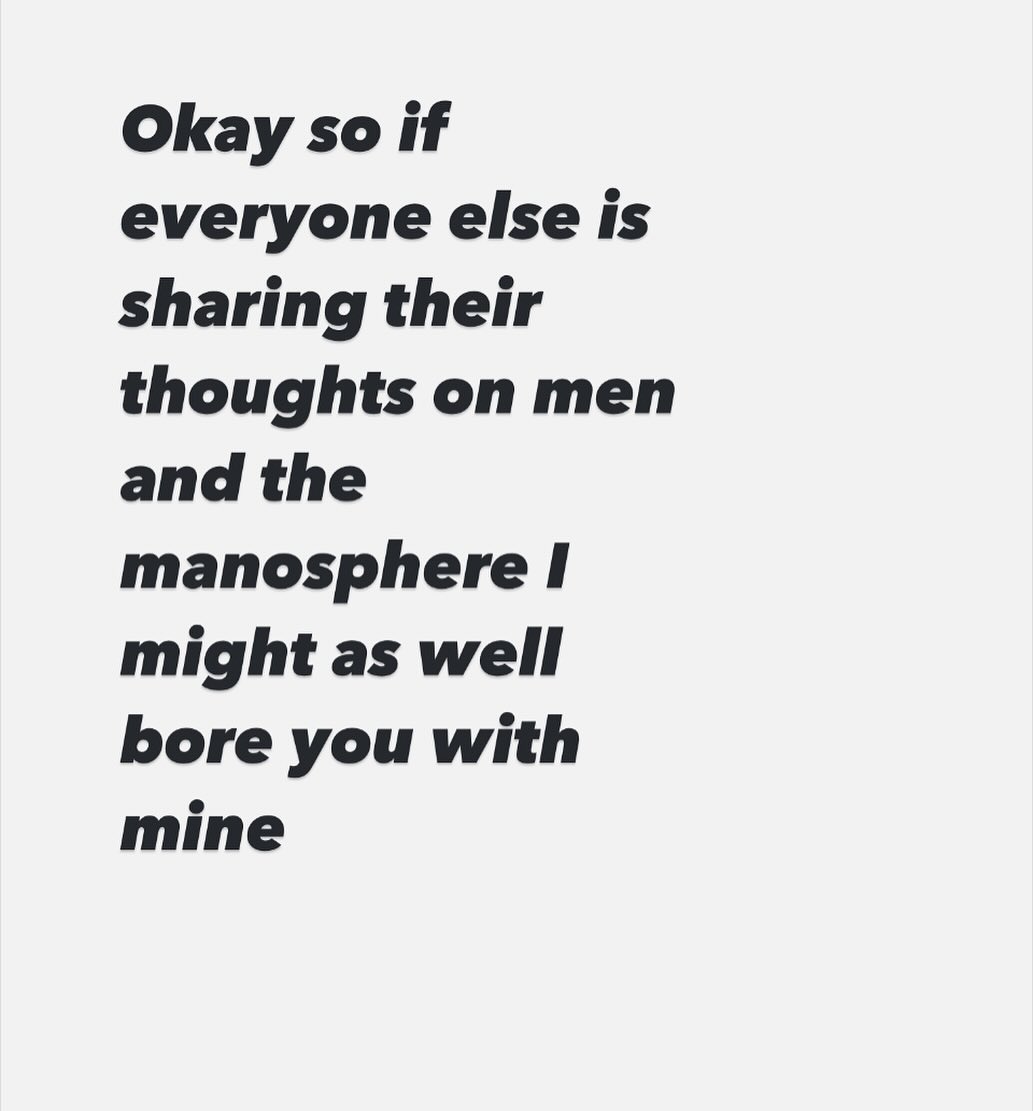 The manosphere is a deadly joke.

It’s a pastiche. It’s hollow. It’s led by Ponzi scheme scammers as it is a lie on top of a lie. A postmodern vacuum. A signifier detached from its signified. Andrew Tate and Myron Gaines and HSTickyTocky are no more ‘masculine’ than a canal in a Las Vegas shopping centre is Venice. It’s pantomime. It’s pastiche. It’s - to use a word they hate almost as much as they embody - camp.

The truth is the masculinity they yearn for is over. Men are not what they were. So this last fascist carnival of the grotesque is not a roar of true manhood but, like all fascism,  a death cry.

Testosterone levels since the 1980s have been falling decade by decade so statistically Louis Theroux is likely to have had more testosterone than any of his T-obsessed subjects. Sperm count too is waning. Even before we look at the myriad social stuff, male physiology is - let’s say it - transitioning.

They aren’t just leaning into the space left by their absent or abusive fathers they also exploit an actual social space and generational identity crisis.  In an age of growing female empowerment the traditional patriarchal shape of the economy is changing. Women no longer need men to earn money. They can earn their own money. This is good, obvs. And not a threat to men who understand human value has to be more than that dictated by hypercapitalism. Men who seek value in art, communication, kindness, love, books, community - will be okay. Ironically, for a group of men who talk about the ‘survival of the fittest’ a lot, the manosphere men are - in evolutionary terms - the ones struggling to adapt to a changing environment. They are, simply, apes that won’t make it. Which is why I felt the Theroux documentary resembled a David Attenborough one.

I tried to kill myself when I didn’t feel I had the room to release my emotions. So I can see the bullshit of pretence and know it is worse than cocaine.

So. The big delts and cigars, the TRT and steroids, the desperate need for a look is what you have when the substance has gone.

It’s not just the lambos and apartments they rent. It’s an entire identity.

And the lease is up.