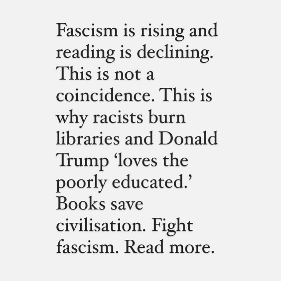 Reading saves the world.