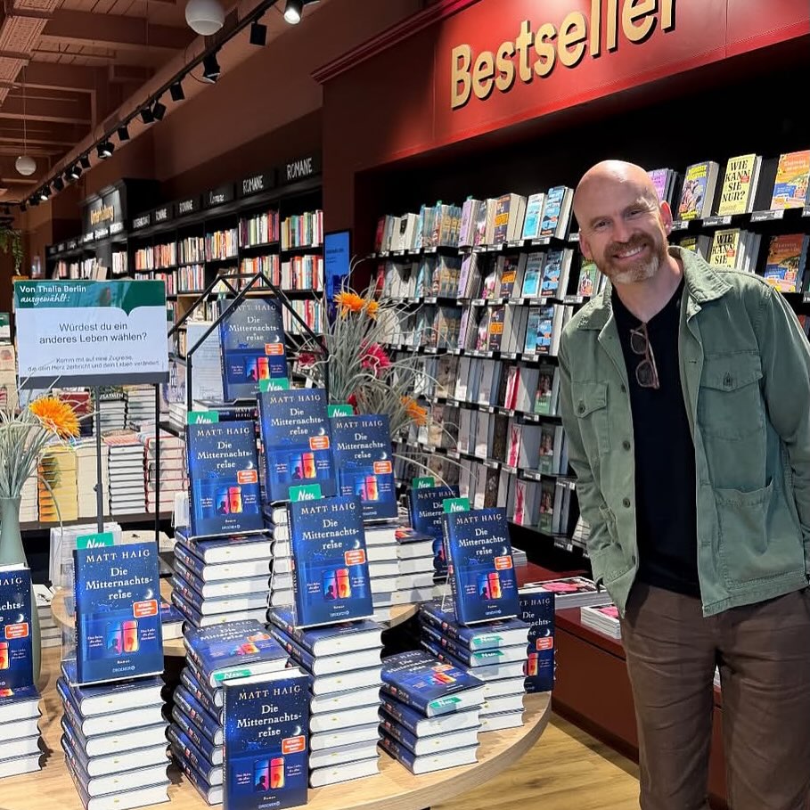 First time I have seen The Midnight Train in a bookshop. Thanks @thalia.berlin