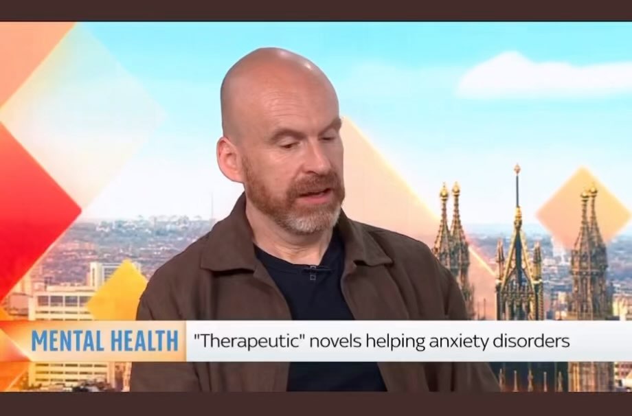 On Sky News this morning talking about writing as therapy.