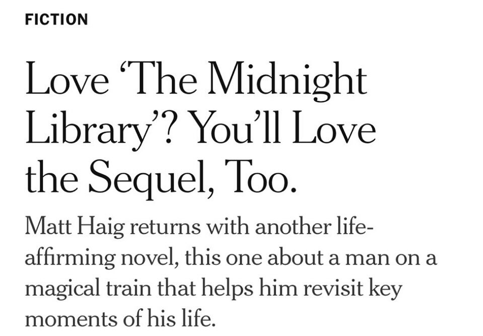I am tired. I am homesick. I am a bit discombobulated. And I know I shouldn’t care about reviews but the New York Times have given The Midnight Train a lovely one and for someone who still struggles with imposter syndrome I am nicely surprised and highly grateful.