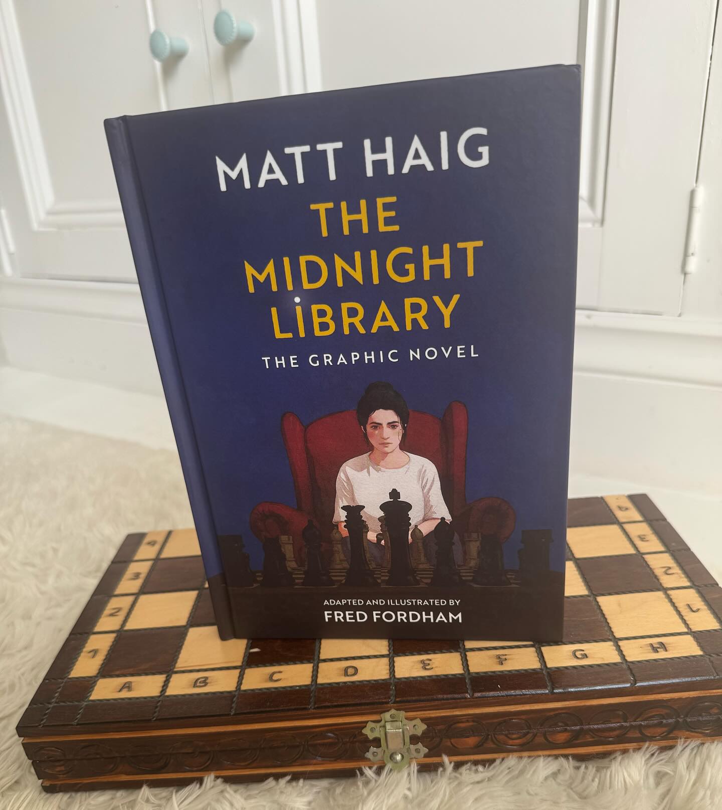 This is the first edition of The Midnight Library graphic novel, lavishly illustrated by Fred Fordham.

One follower who comments below will get it months before its launch in October.