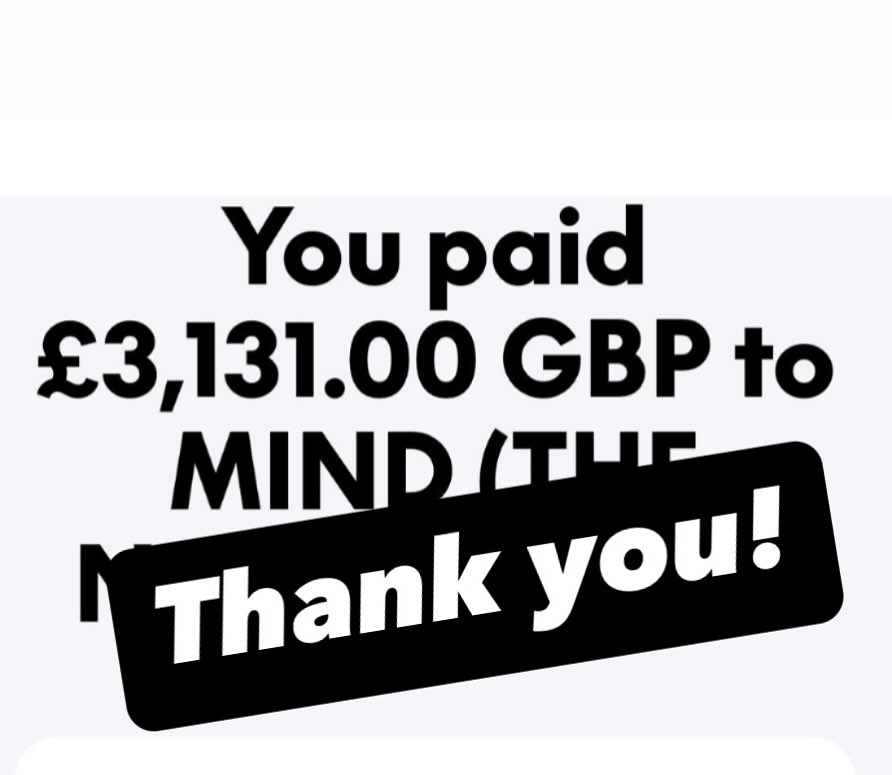 Just made a donation to @mindcharity Last week I had posted getting people to nominate someone in their life to feature in the sequel to The Midnight Library. 3,131 names of people were received. I still have no idea who I will choose. But for now I am honouring my promise and donating a pound for every one of those comments. Thank you! And I definitely don’t need any more names.
