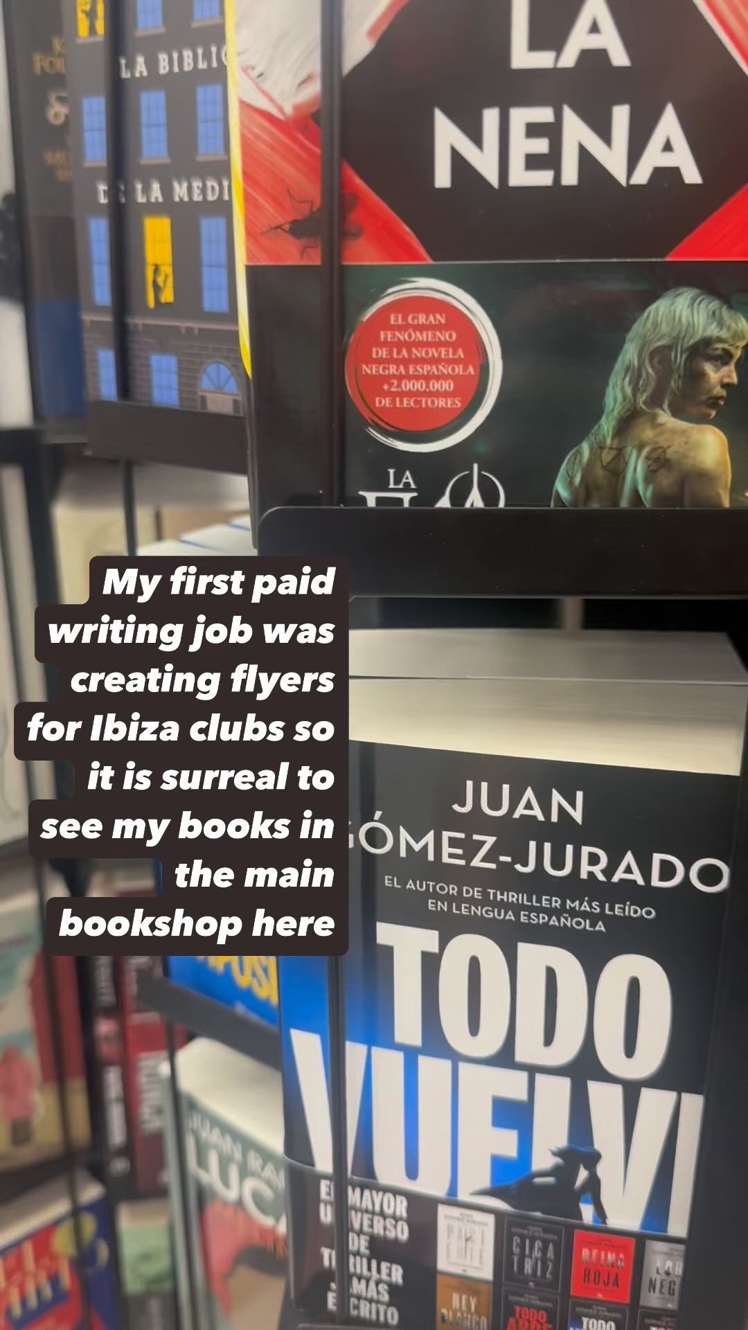 Was lovely walking into the bookshop in Ibiza Town and seeing these
