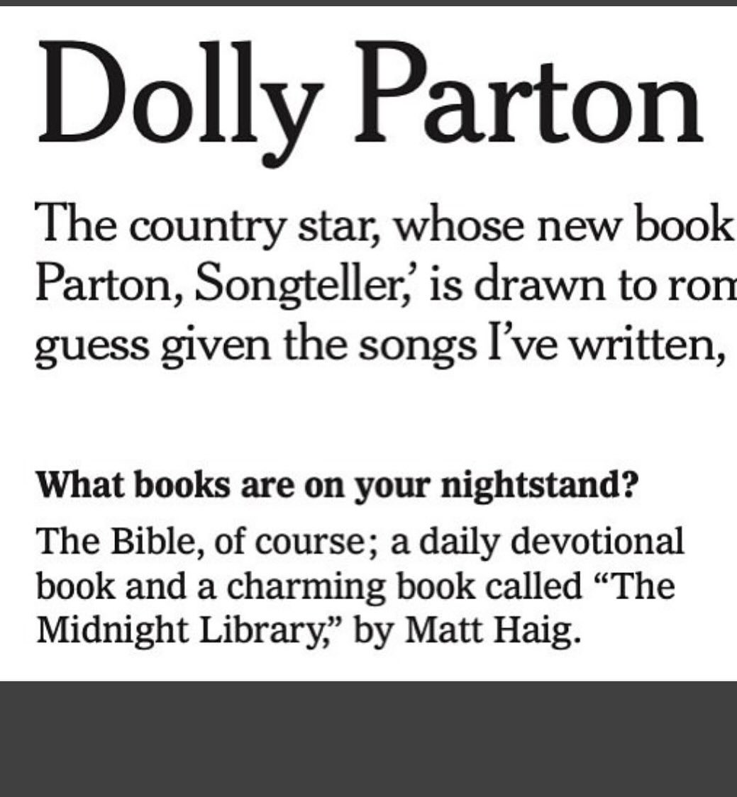 Thank you Dolly I will shout about this for ever