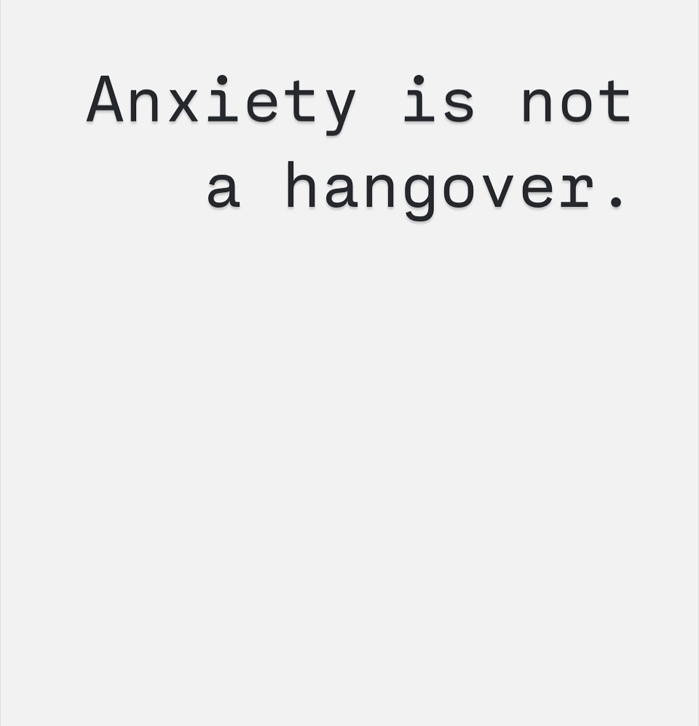 Sorry.

Rant time.

Just saw a viral post mocking Gen Z for missing work because of ‘anxiety’ when back in the day Millennials and Gen X would turn up to work after drinking three hours before.

Won’t share it. But 50,000 likes. Wall to wall agreement in the comments. Haha Gen Z snowflakes. Haha.

It riled me more than almost anything in weeks.

Because I know both. Anxiety and hangovers.

I had a hangover every day for years. During my Ibiza years I was still drunk when I went to work the next day and still had drugs in my system. I once went to work the day after I had ‘won’ a drinking contest with someone who ended in hospital so by the sad standards of the time I was hardcore. When I worked in dead end London jobs I had four pints followed by two Black Russians (vodka, Tia Maria, coke) every single night. The continual hangover was awful.

But. It was nowhere near as bad as anxiety can be. When I fell into a state of pure capital A Anxiety I couldn’t leave the house let alone commute to work. Anxiety is a mind at war with itself so the loser is always you. A hangover is pain for which you know the cause. On an MRI it looks nothing like anxiety. Anxiety - the clinical work preventing kind - is far worse than the worst hangover.

The internet needs to understand something called COGNITIVE HYPERALGESIA. A state where the mind amplifies pain and distress and discomfort when there is no known cause.

What really fucks me off is that these posts enforce stigma and denial. Not because these fake tough guys truly believe that anxiety is nothing but because they are terrified of mental illness. Terrified of their own minds and of feeling. And glorify hangovers to stay glorifying their coping mechanism. A mechanism that, ironically, very often fails and drops you into a state of terror.

There is nothing weaker than a tough guy.

I have survived anxiety and hangovers and hangovers are literally nothing in comparison.

Stop being a bootlicker to a broken world. Let the young and anxious have time off when they need it. They have the courage and wisdom to realise when they do.

Happy Sunday.